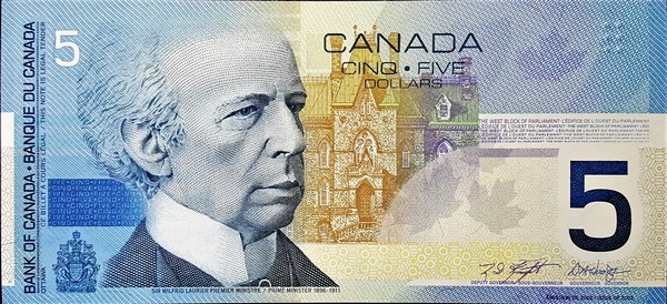 canada 5 dollars p101 1front