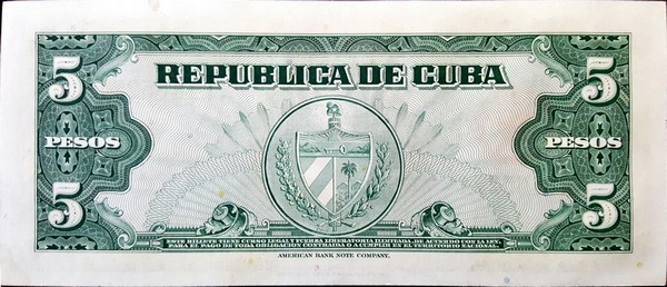 cuba 5 pesos p92 2back