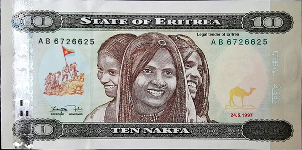 eritrea 10 nakfa p3 1front