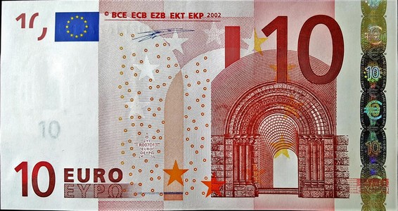 european union 10 euro p2 1front