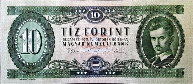 hungary 10 forint p168 1front.