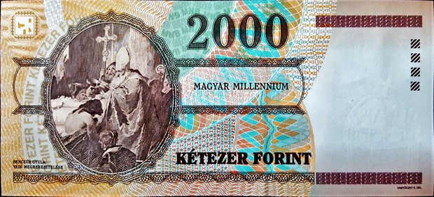 hungary 2000 forint p186 2back