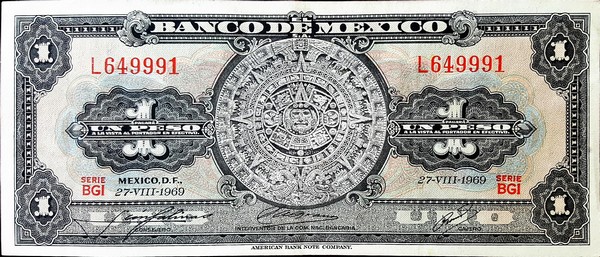 mexico 1 peso p59k 1front