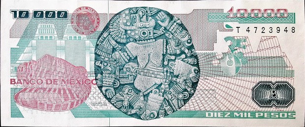 mexico 10000 pesos p90 2back