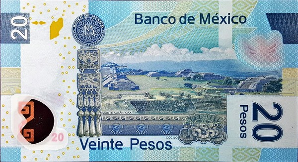 mexico 20 pesos p122b 2back
