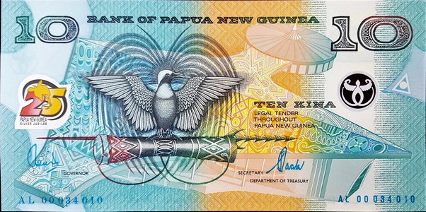 papua new guinea 10 kina p23 1front