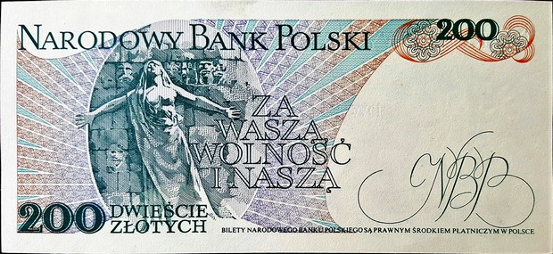 poland 200 zlotych p144 2back