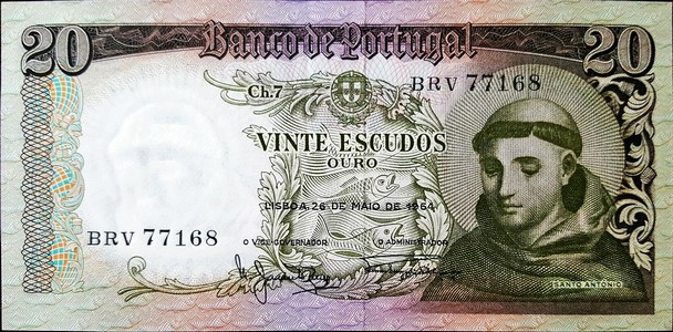 portugal 20 escudos p167a 1front