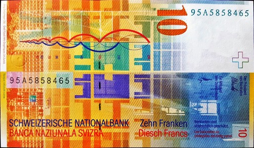 switzerland 10 swiss francs p66 2back