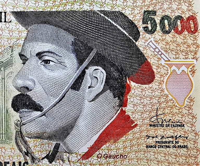 South American Gaucho shown in banknote