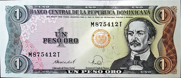 dominican republic 1 peso p126c 1front
