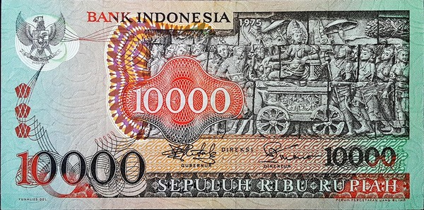 indonesia 10000 rupiah p115 2back