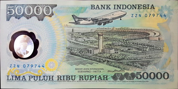 indonesia 50000 rupiah p134 2back