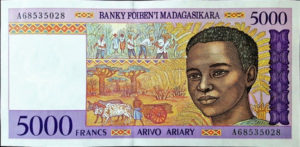 madagascar 5000 ariary p78 1front