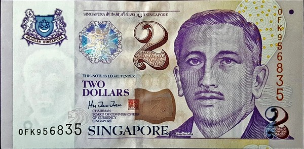 singapore 2 dollars p38 1front