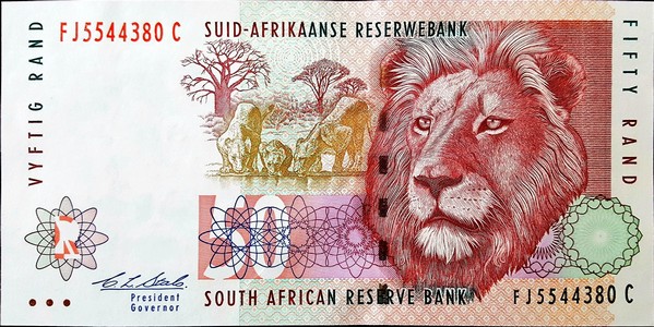 south africa 50 rand p125a 1front
