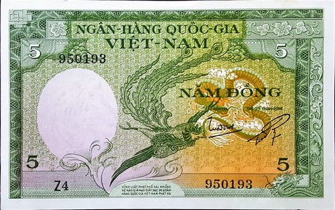 vietnam 5 dong p2a 1front