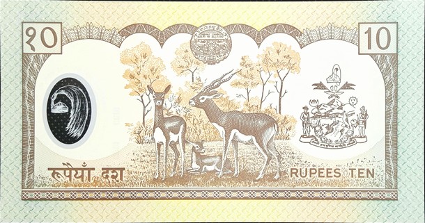nepal 10 rupees p53 2back
