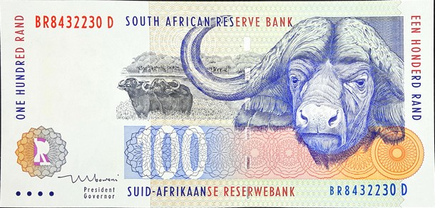 south africa 100 rand p126b 1front