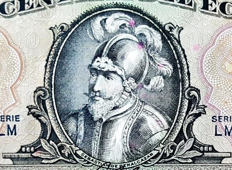 Sebastián de Benalcázar Conquistador in 10 sucres Ecuador Banknote