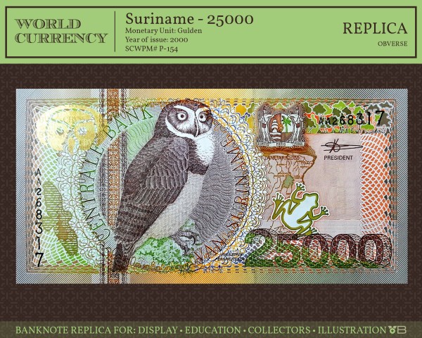 suriname 25000 front