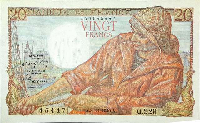 france 20 francs p100c 1front