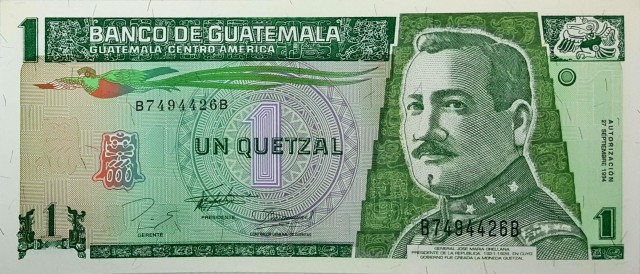 guatemala 1 quetzal p87b 1front