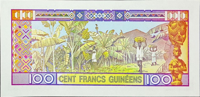 guinea 100 francs p30 2back