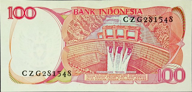 indonesia 100 rupiah p122 2back