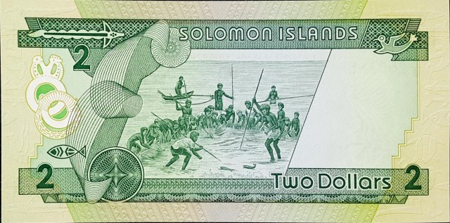 solomon islands 2 dollars p13 2back
