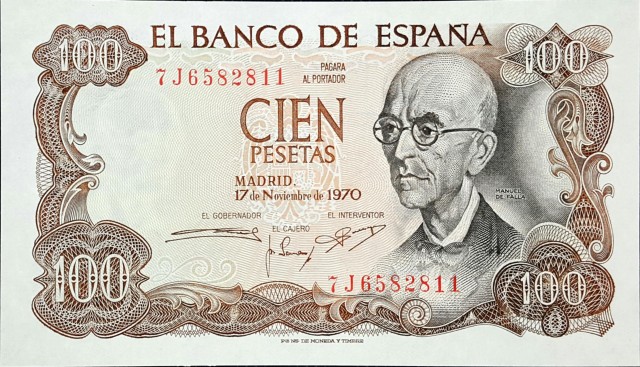 spain 100 pesetas p152 1front
