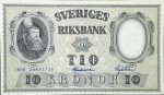 sweden 10 kronor p43f 1front