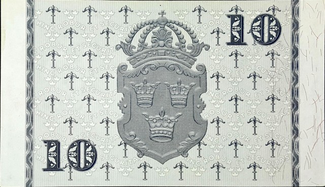 sweden 10 kronor p43f 2back