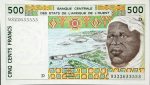 west african states 500 francs p110a 1front