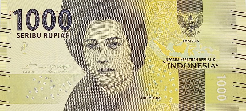 indonesia 1000 rupiah p154a front