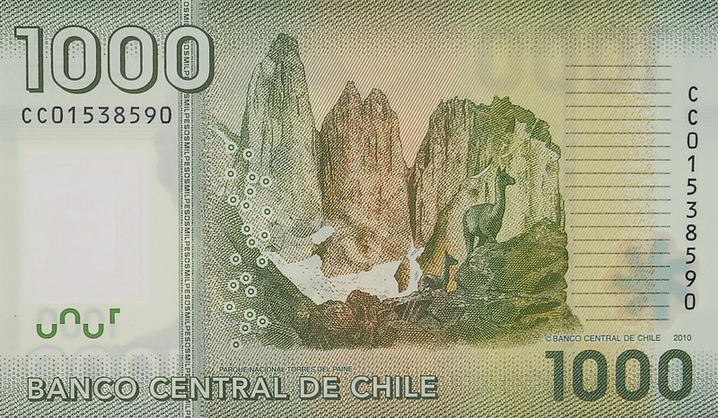 chile 1000 p161 pesos back