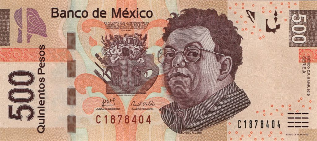 mexico 500 pesos p126c 1front