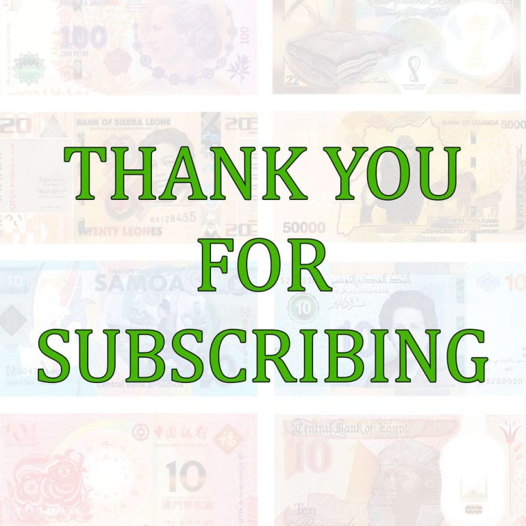 Thank you for subscribing