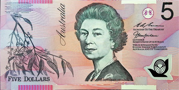 australia 5 dollars p50 1front