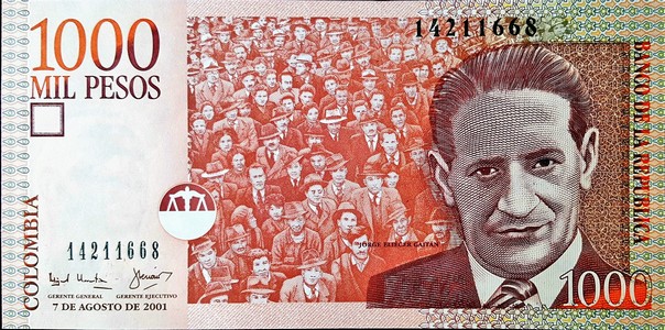 colombia 1000 pesos p450 1front