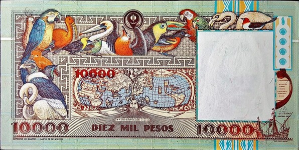 colombia 10000 pesos p437 2back 1
