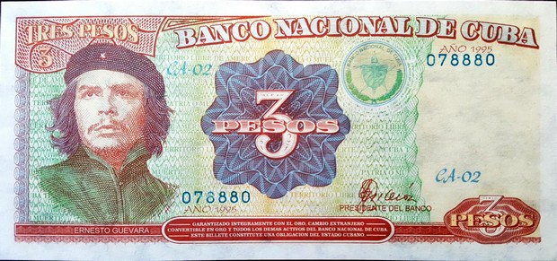 cuba 3 pesos p113 1front